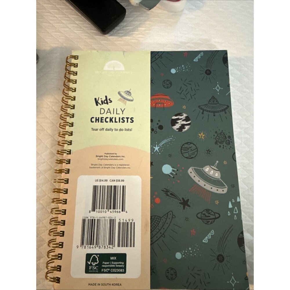 Kids Daily Checklists Tear Off Daily To Do Lists. Brand New.